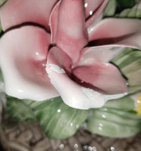 Load image into Gallery viewer, Capodimonte Porcelain Floral Centerpiece