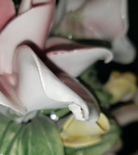 Load image into Gallery viewer, Capodimonte Porcelain Floral Centerpiece