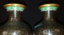 Load image into Gallery viewer, Brass Cloisonne Enamel Vases