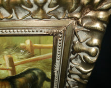 Load image into Gallery viewer, Acrylic Painting on Board - Goat and Chickens