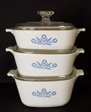 Load image into Gallery viewer, Corningware Casserole Dishes with Lids and Rack