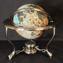 Load image into Gallery viewer, Gemstone Globe on Stand