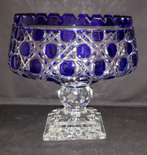 Load image into Gallery viewer, Bohemian Crystal Pedestal Compote Bowl