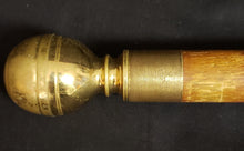 Load image into Gallery viewer, Brass Round Top Captains Walking Stick