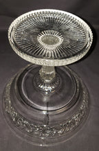 Load image into Gallery viewer, Pedestal Glass Compote Dish with Frosted Finial