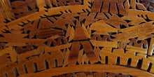 Load image into Gallery viewer, Vintage Wood Inlaid Aztec Mexican Mayan Calendar