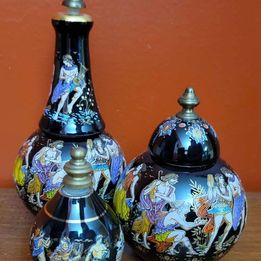 Vintage Pallini Attiki, Venus Perfume Bottles, Hand Made in Greece,2