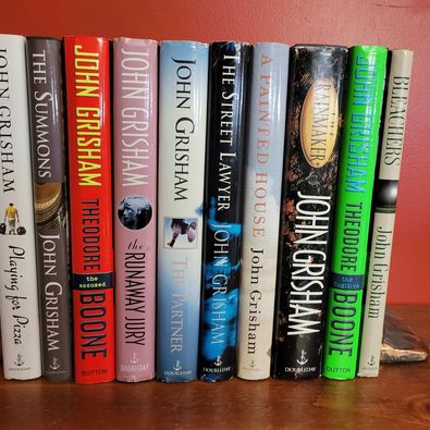 John Grisham Hardcover Novels, First Edition, Fiction Novels, 10 novels