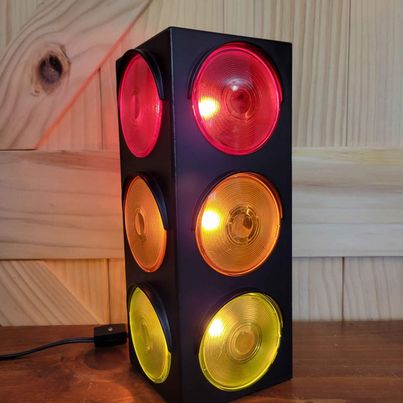 Vintage Traffic Light Party Light