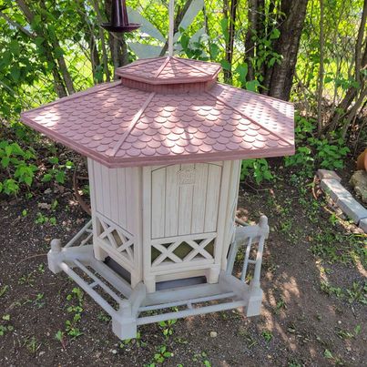 Pet Zone Hexagon Country Bird Feeder, Holds