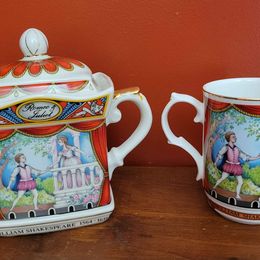 Sadler Staffordshire Savoy Shakespeare Series Romeo & Juliet Teapot & Mug, 4445