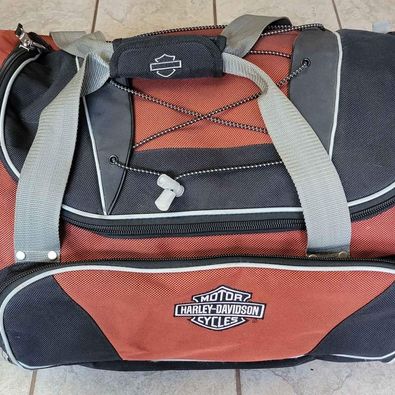 Harley Davidson, Athalon Sportsgear Rolling,Canvas Duffle Travel Bag w/ Pop Up Handle