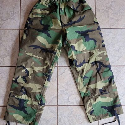 Men's Camoflage Waterproof Pants w/ Drawstring Waist, Leg Length 30