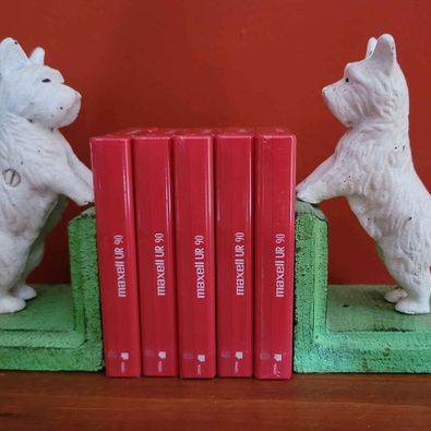 Vintage! Cast Iron  Pair of Scottish Terrier Dog Book Ends