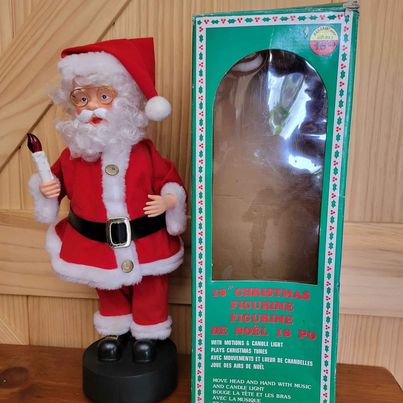 Vintage! Santa Claus Motionette Battery Operated