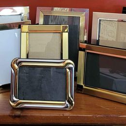 Lot of Vintage Brass & Silver Picture Frames, 4×6