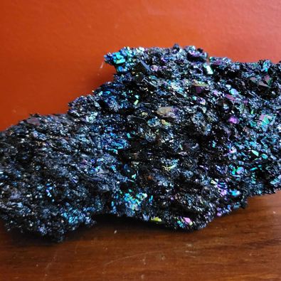 Rainbow Carborundum Silicon Carbide Mineral Specimen,440g