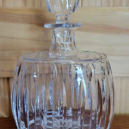 Heavy 24% Lead Crystal Decanter, Made in Poland