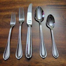 Villeroy & Boch Stainless Flatware, Emily Pattern ,5 Pce Place Setting, 10 settings + Serving Set