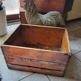 1953 Wisconsin Wood Cheese /Butter Metal Strapped Crate