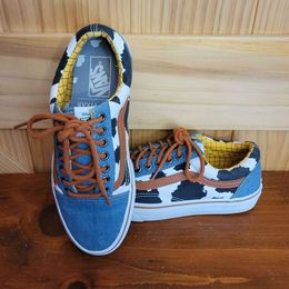 Disney! Pixar Old Skool Woody Denim Lace Up  Vans Sneakers,Size 6.5 Mens US, Size 8 Womens