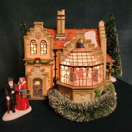 Dept 56 Couples Dance At Ashby Manor, Couples Dance in Atrium Window, Dickens Village Series