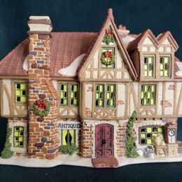 1998 Victorian Series, Dickens Collectibles, Antique Shop Porcelain Lighted House