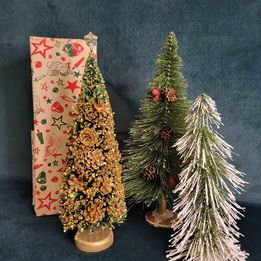 Decorative Christmas Bottle Brush Trees, 8