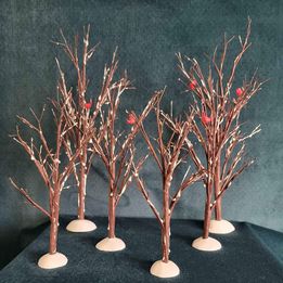 Dept 56, Village Bare Branch Trees Accessory, Set of 6