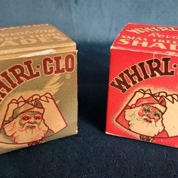 1936 Noma Whirl Glo Revolving Xmas Tree Light Paper Shades w/ Extra Shades