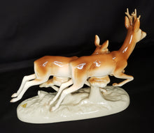 Load image into Gallery viewer, Royal Dux Porcelain Figurine &quot;Running Deer&quot;
