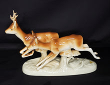 Load image into Gallery viewer, Royal Dux Porcelain Figurine &quot;Running Deer&quot;
