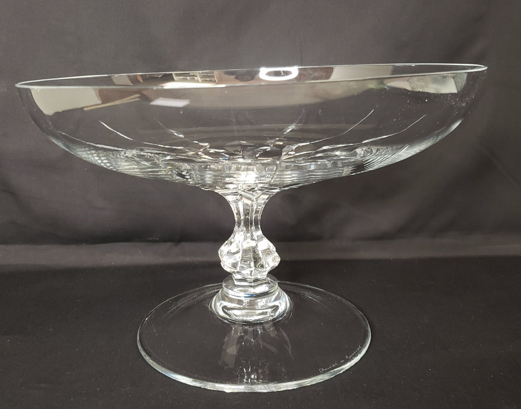 Crystal Pedestal Fruit Bowl