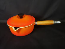 Load image into Gallery viewer, Le Creuset #16 Flame Orange Saucepan
