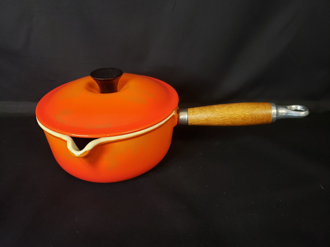 Le Creuset #16 Flame Orange Saucepan