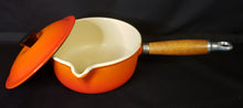 Load image into Gallery viewer, Le Creuset #16 Flame Orange Saucepan
