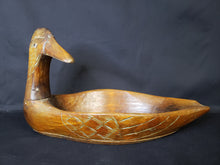 Load image into Gallery viewer, Carved Wood Duck Bowl
