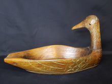 Load image into Gallery viewer, Carved Wood Duck Bowl
