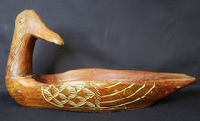 Load image into Gallery viewer, Carved Wood Duck Bowl
