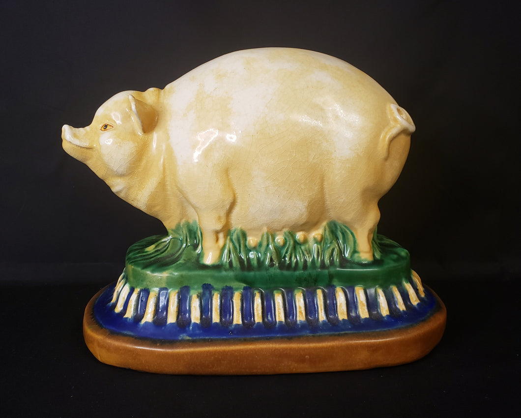 Glazed Pottery Pig