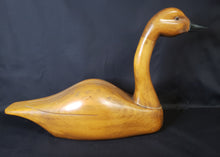 Load image into Gallery viewer, Carved Wood Swan Decoy
