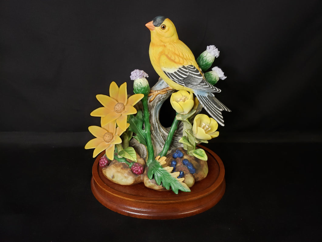 Porcelain Goldfinch Figurine