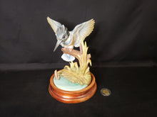 Load image into Gallery viewer, Porcelain Belted Kingfisher Figurine
