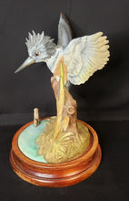 Load image into Gallery viewer, Porcelain Belted Kingfisher Figurine
