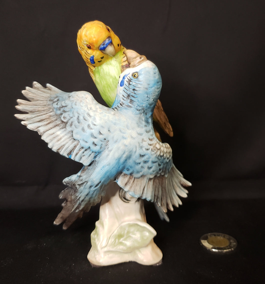 Goebel Porcelain Parakeets Figurine