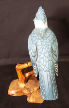 Load image into Gallery viewer, Carved Wood Kingfisher Figurine
