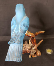 Load image into Gallery viewer, Carved Wood Western Bluebird Figurine
