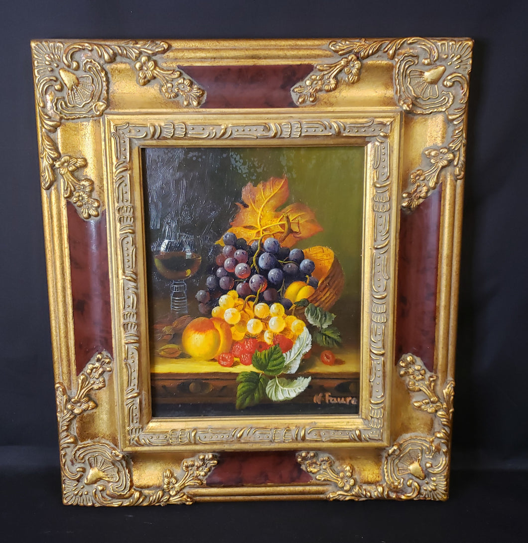 Oil Painting on Board - Fruit Still Life