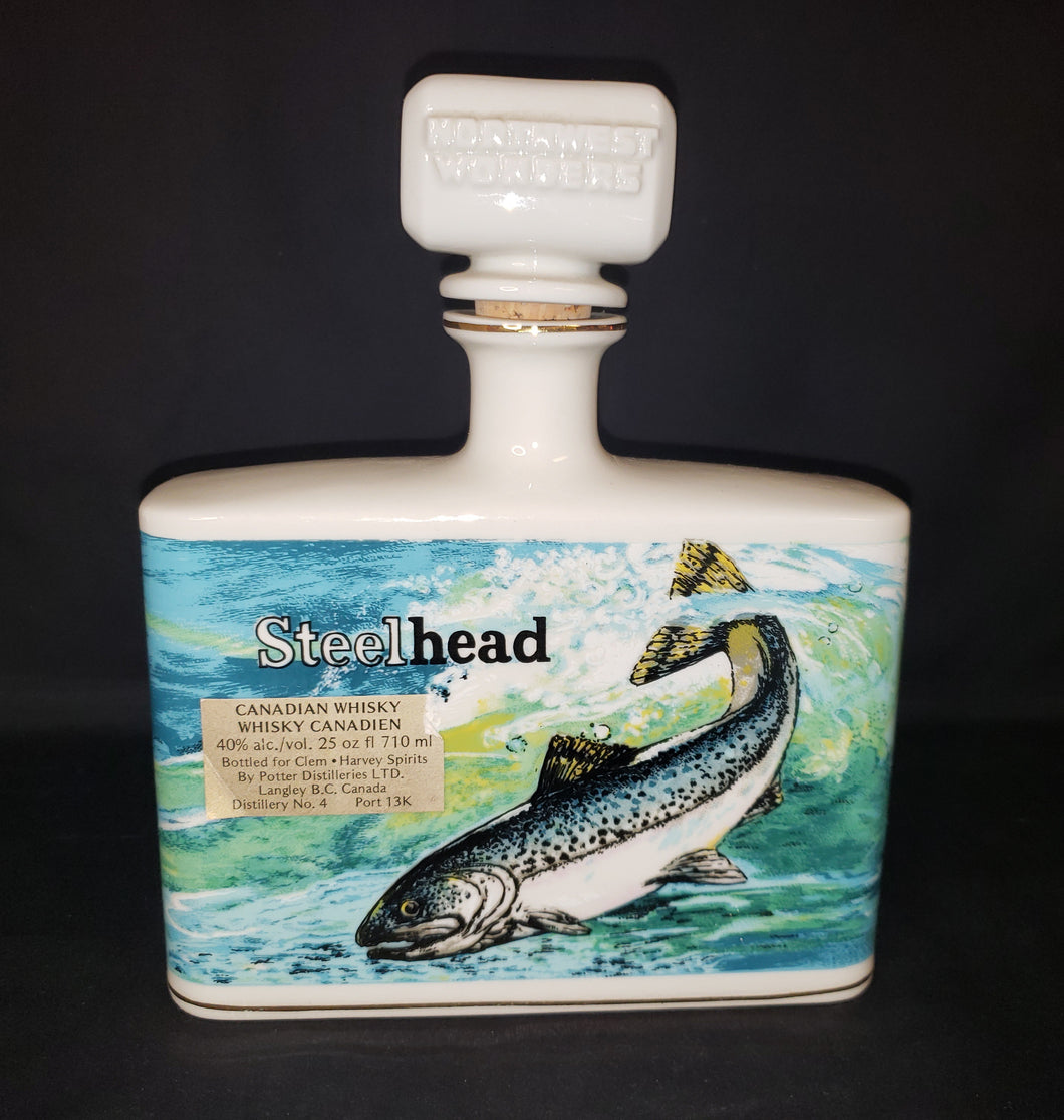 Northwest Wonders Steelhead Porcelain Whisky Decanter