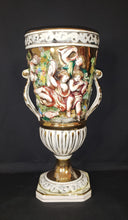 Load image into Gallery viewer, Capodimonte Porcelain Urn
